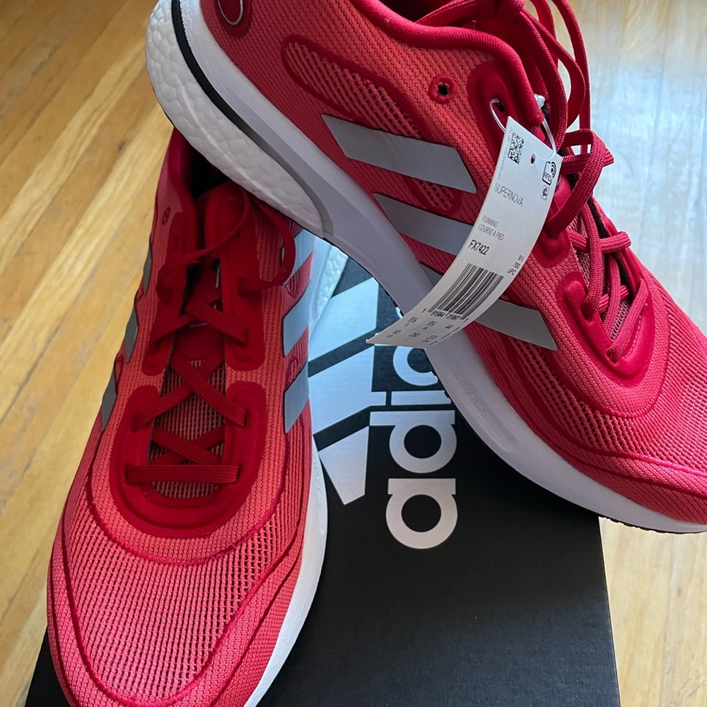 New in box Adidas Supernova training shoes, size 10 (44). NWT, never worn.